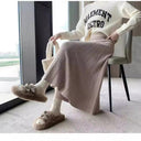Chic High-Waisted Pleated Maxi Skirt for Women