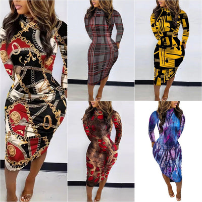 Artistic Women’s Form-Fitting Dress