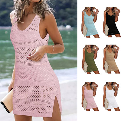 Stylish Crochet Dress with Graphic Design for Women
