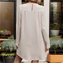 Chic Knit Dress with Long Sleeves and Pleats