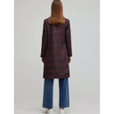 Stylish Women's Check Pattern Blazer