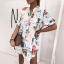 Floral Button-Up Women's Shirt Dress