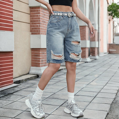 Chic Denim Shorts for Women with Stylish Cut