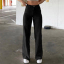 Women's High Waist Flared Trousers in Chic Style