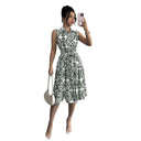 Chic Floral Midi Dress for Women