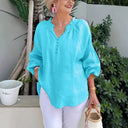 Stylish Women's Blouse with Smock Sleeves