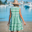 Stylish Women's Dress with Geometric Patterns