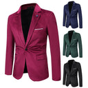 Chic Velvet Blazer for Women - Slim Fit