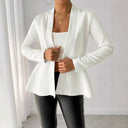 Chic Textured Fabric Blazer for Women
