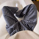 Chic Ladies' Carrot Pants in Stylish Check Print