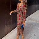 Floral Maxi Dress with Chic Wrap Design