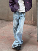 Stylish Women's Vintage Baggy Jeans with Unique Design