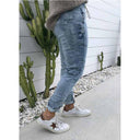 Women’s Jogging Pants with Elastic Waist & Zippered Pockets