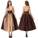 Chic Maxi Dress with Lacing & Flowing Sleeves