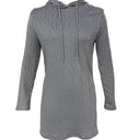 Textured Knit Hooded Dress for Women