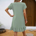 Women's Ruffled Summer Dress - Stylish and Chic