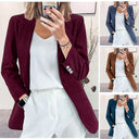 Chic Vertical Stripe Women's Blazer