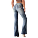 High-Waisted Women's Bootcut Jeans in Trendy Washes