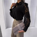 Artistic Lace Sleeve Women's Blouse