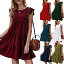 Ruffle Detail Cotton Dress for Women
