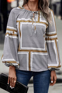 Chic Women's Blouse with Ruffle Accents and Trendy Design