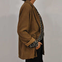 Chic Long Sleeve Blouse with Unique Print for Women