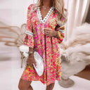 V-Neck Ruffle Women's Dress for Effortless Style