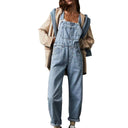 Stylish Women's Bib Overalls in Cotton Blend