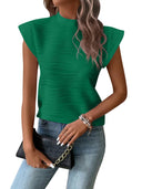 Stylish Structured Short Sleeve Blouse for Women