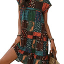 Chic Women's Patchwork Dress for Effortless Style
