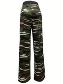 Women's Camouflage Drawstring Pants for Everyday Wear