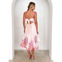 Floral Embroidered Knee-Length Summer Dress for Women