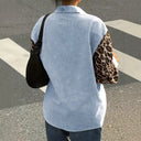 Trendy Women's Patterned Blouse with Pockets