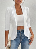 Women's Hole Pattern Blazer Jacket