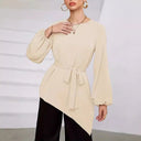 Chic Long Sleeve Wrap Blouse for Women