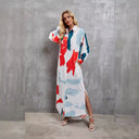 Vibrant Graphic Pattern Shirt Dress for Women