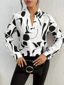 Chic Women's Blouse with Trendy Design