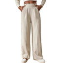 Women's High-Waisted Wide Leg Pants with Pockets