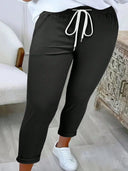 Women's Relaxed Fit Pants with Adjustable Waist