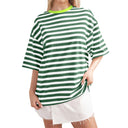 Wide Striped Oversized Women's Tee