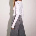 Chic Long-Sleeved Bodysuit with Sporty Accents