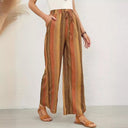 Stylish Women's Flared Pants with Striped Design