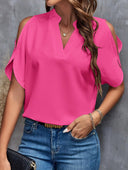 Chic Women's Blouse with Cut-Out Sleeves