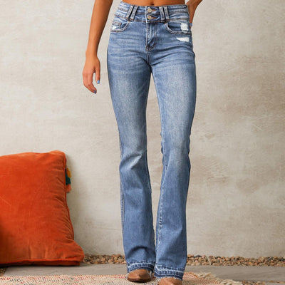High-Waisted Flared Jeans for Women