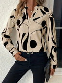 Chic Women's Blouse with Trendy Design