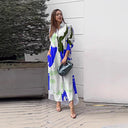 Vibrant Graphic Print Shirt Dress with Pockets
