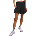 Chic High-Waisted Button Detail Shorts for Women