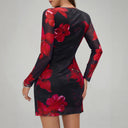 Floral Long Sleeve Women's Dress
