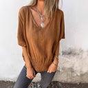 Stylish Women's Blouse with Ruffle Hem