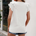Chic Women's Ruffle Detail Top